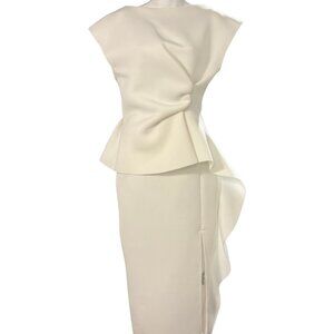 Asos White Structured Dress